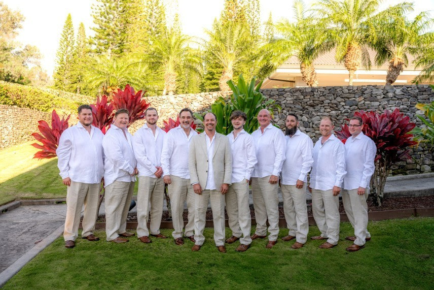 Linen Pants for Men: Comfort Meets Style in Beach Wedding Fashion