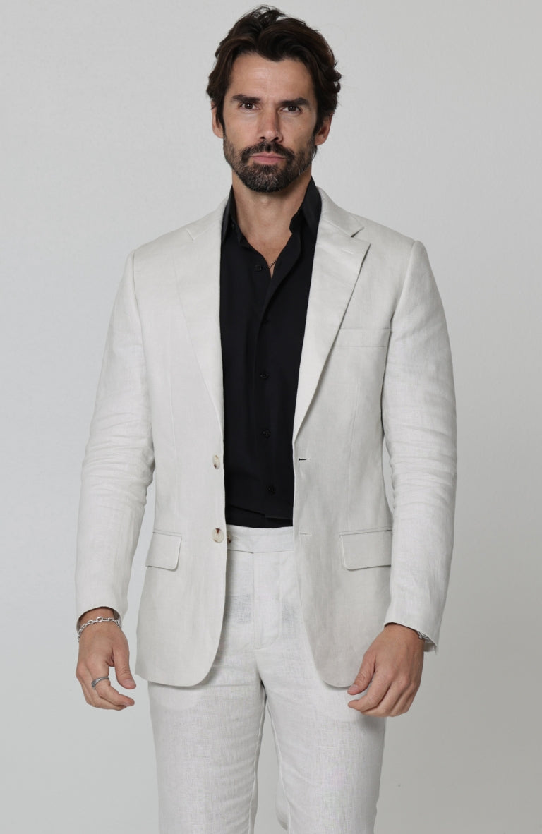 Light Sand Monte Carlo Suit with Bradford Shirt