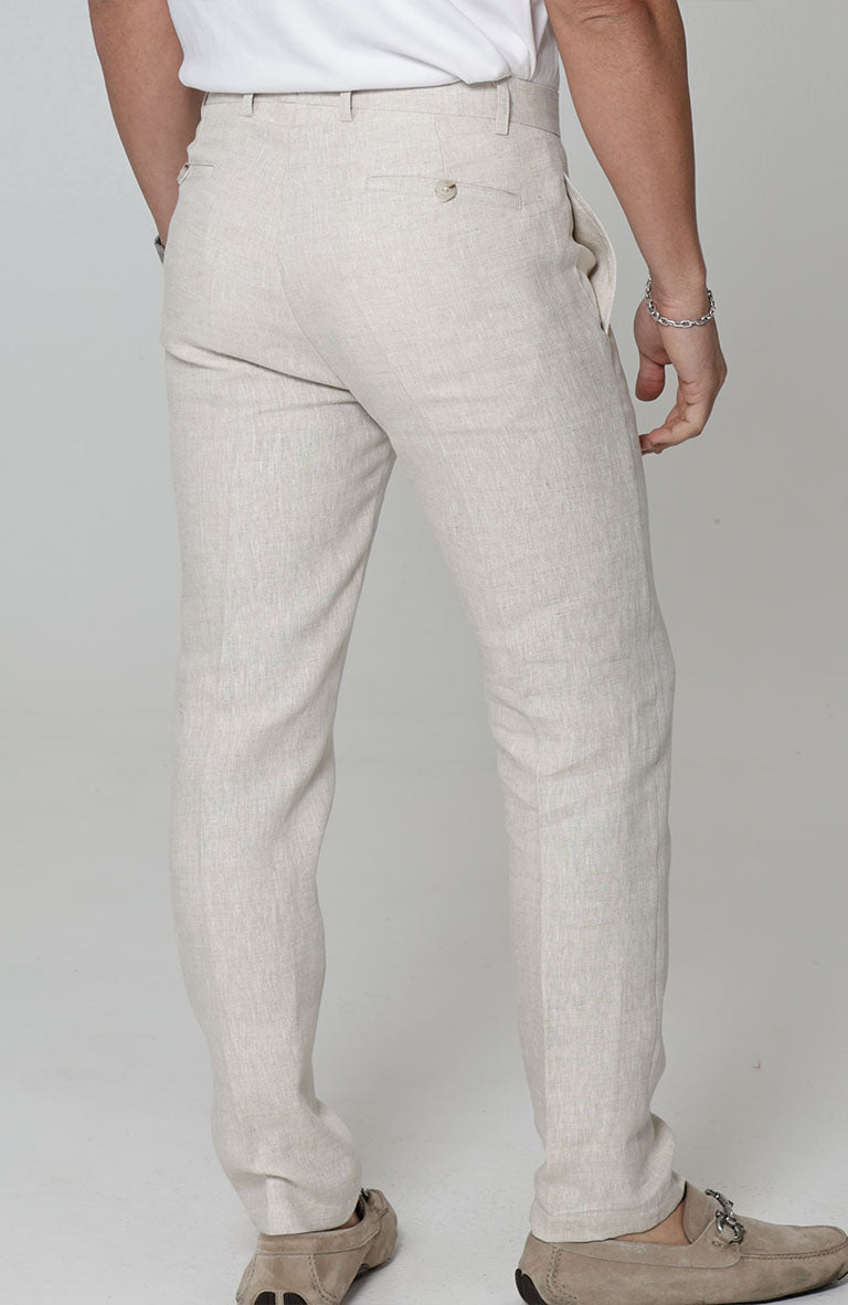 Men's Verona Linen Pants in Natural