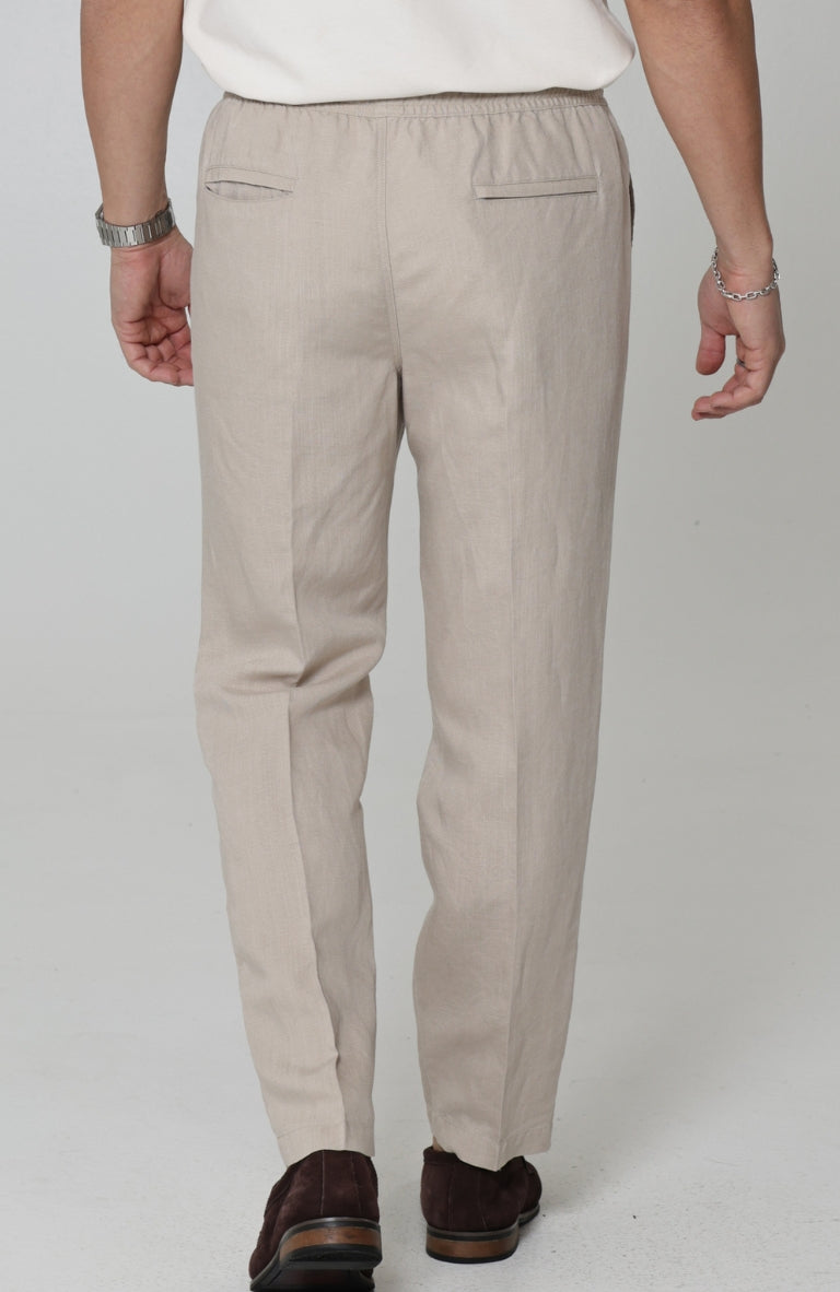 Velero Resort Wear Linen Pants in Latte