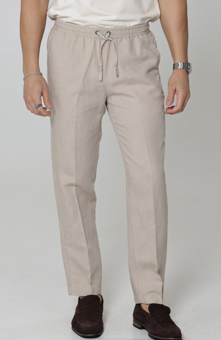 Velero Resort Wear Linen Pants in Latte