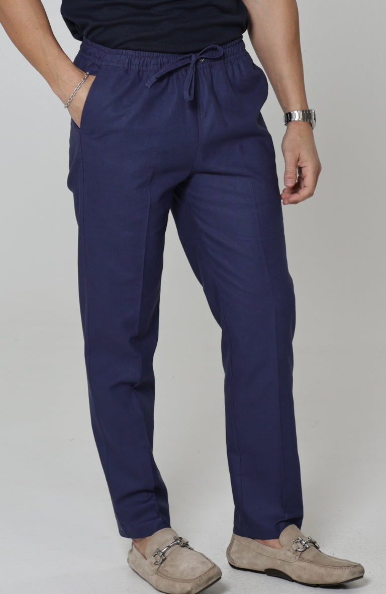 Men's Velero Lightweight Linen Pants in SoftNavy