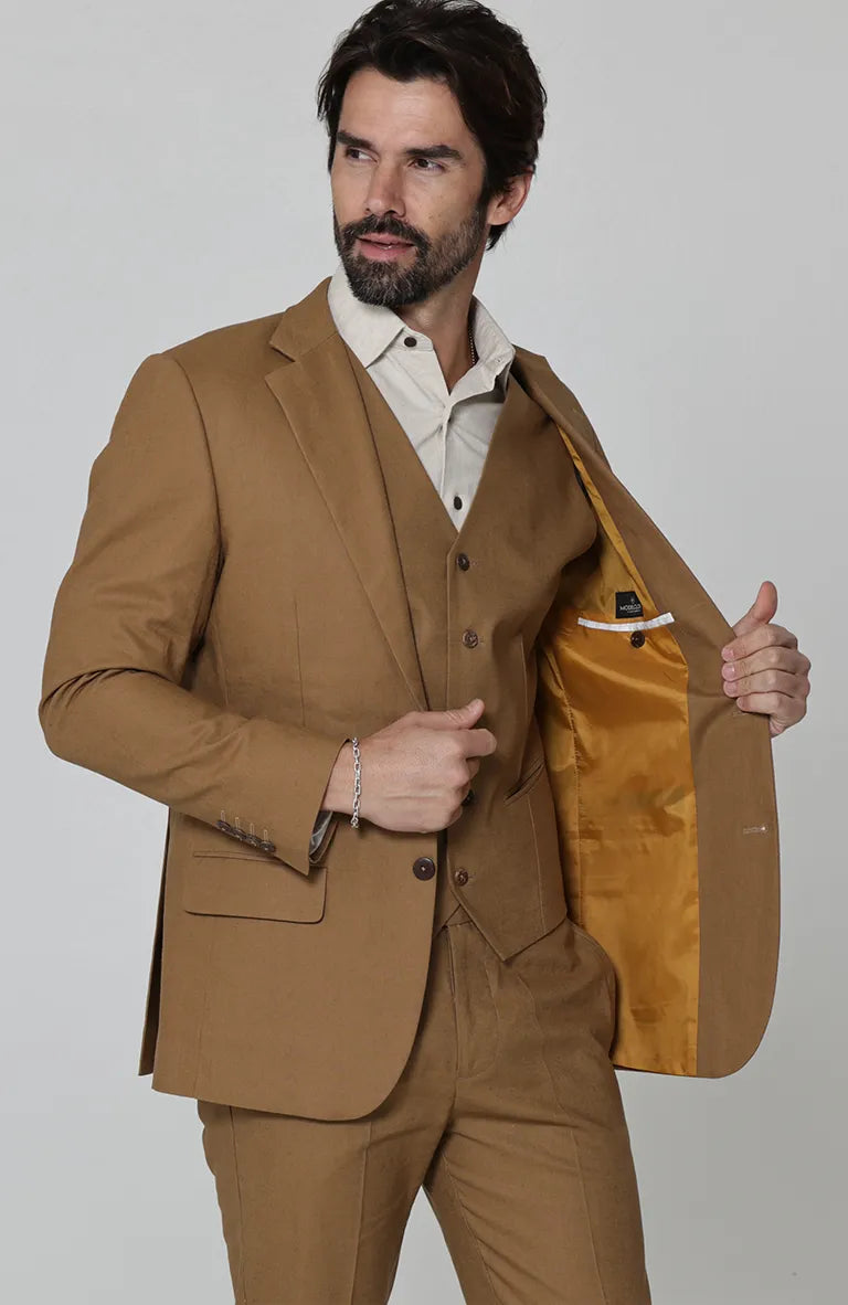Monte Carlo Mocha Jacket w/ Monaco Vest and Beckford Shirt
