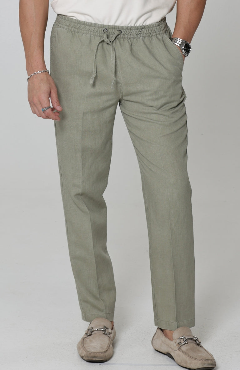 Men's Velero Lightweight Linen Pants in Sage
