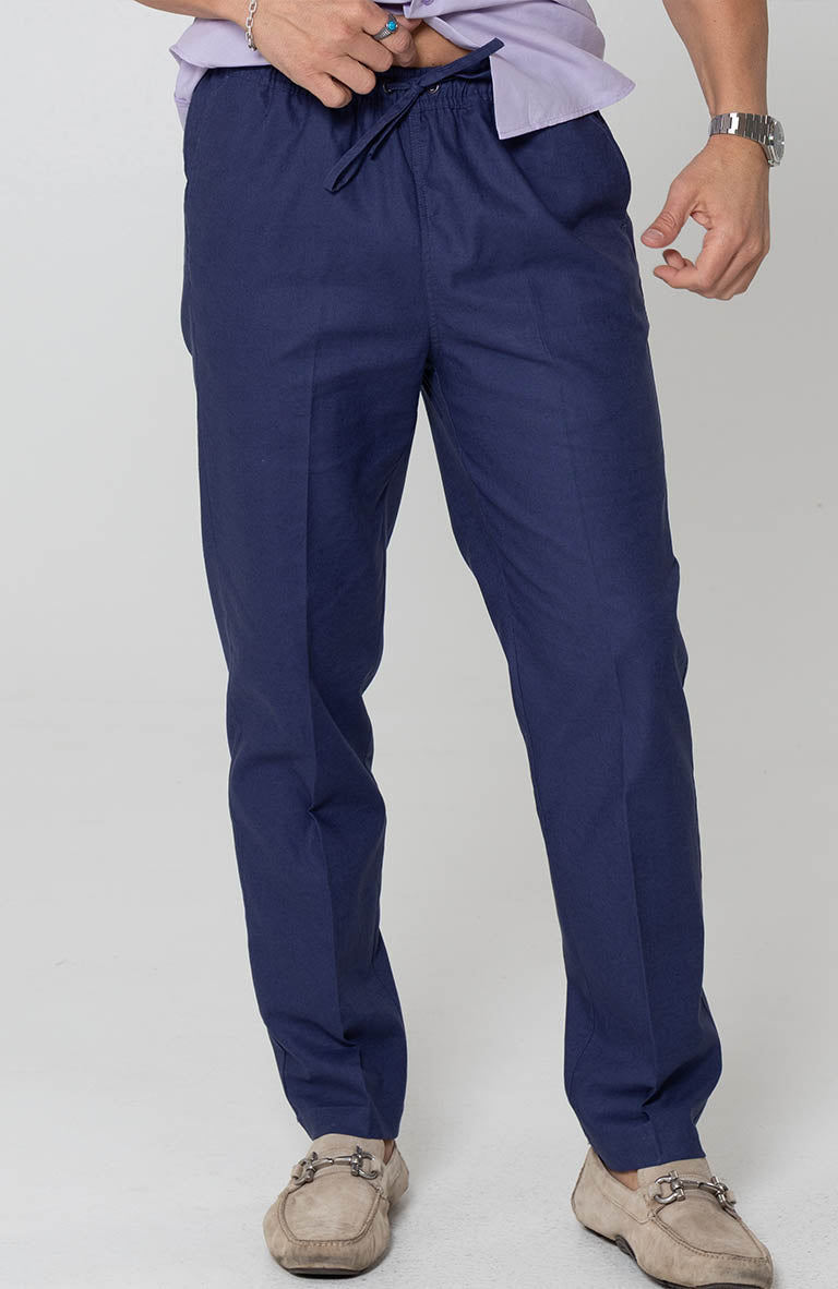 Navy Velero w/ Soft Violet Linen Beckford Shirt