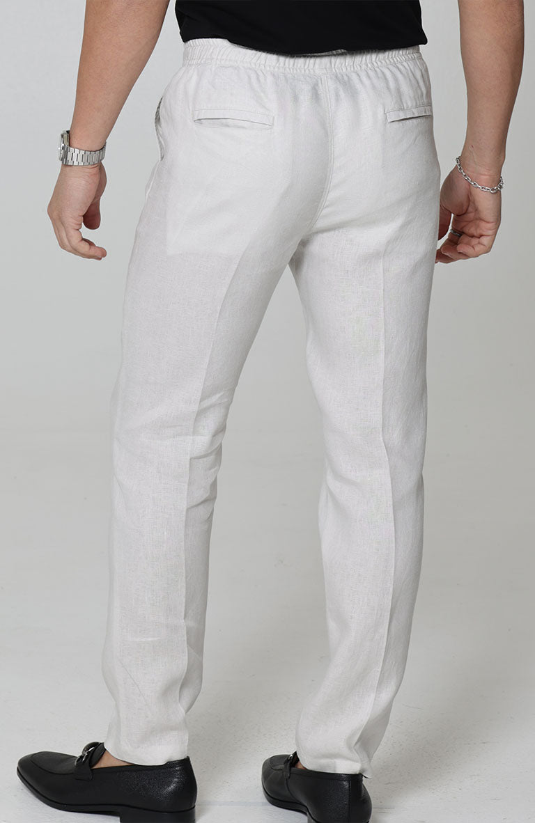 Velero Drawstring Men's linen Pants in Light Sand