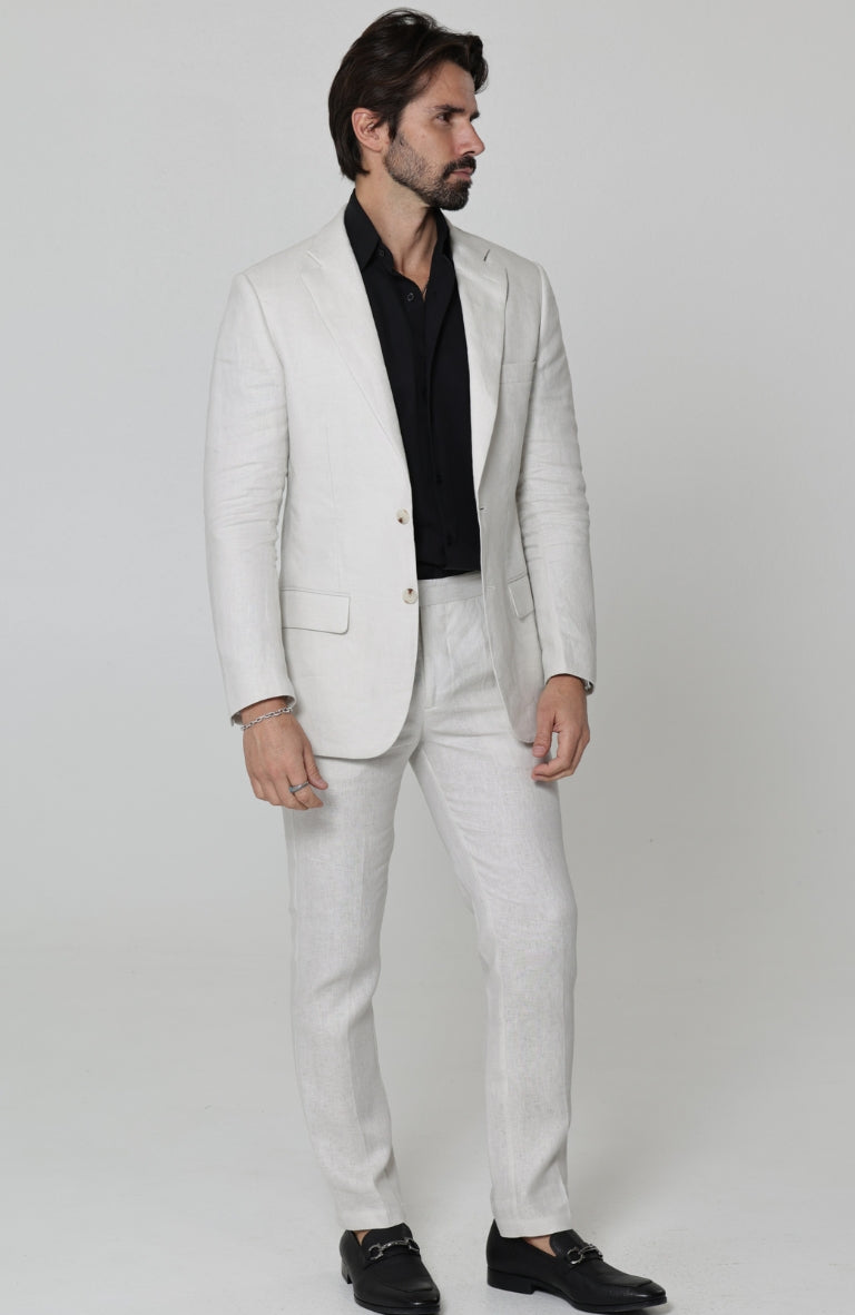 Light Sand Monte Carlo Suit with Bradford Shirt